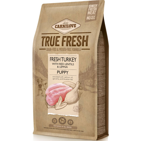 Hrana uscata pentru caini Carnilove Dog Puppy True Fresh Curcan 11.4kg